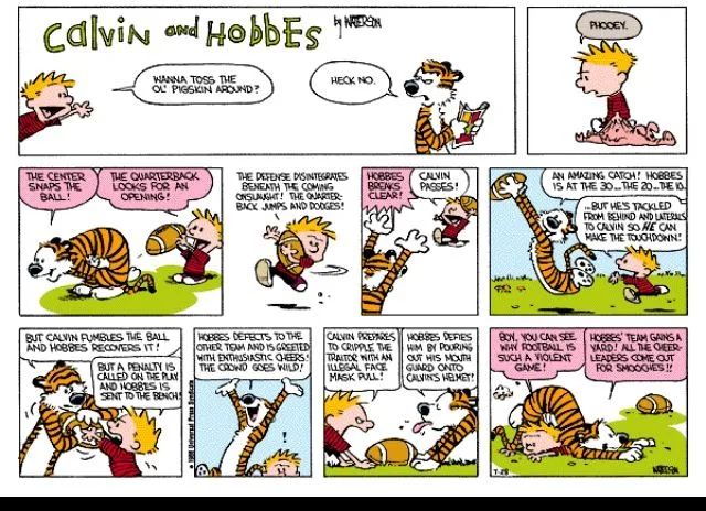 19 comics from Calvin and Hobbes Comics: An Unlimited Comic Playground