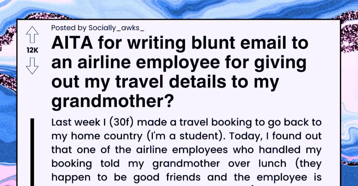 Woman Sends Crude Email To An Airline Employee For Sharing Her Grandmother Travel Information
