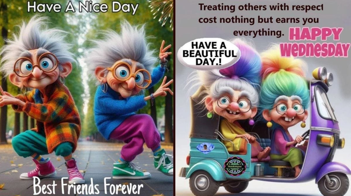 Here are 20 new Old Age Good Morning Cartoons to make people Laugh