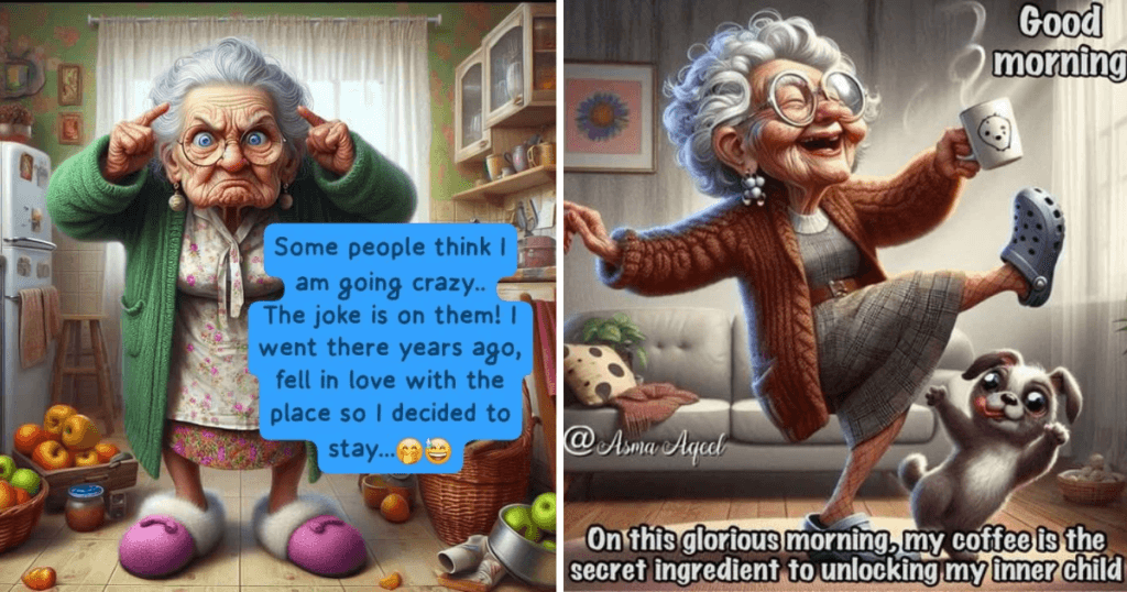 An Old Lady’s 20 Single-Panel Illustrations of Her Daily Activities