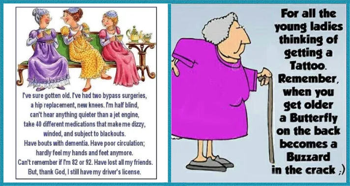 Twenty Cartoons Shows The Funny Moments That Old People Face